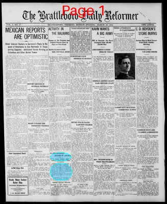 Page thumbnail for The Brattleboro Daily Reformer