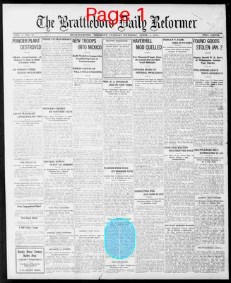 Page thumbnail for The Brattleboro Daily Reformer