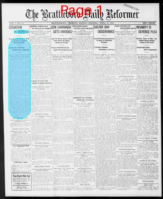 Page thumbnail for The Brattleboro Daily Reformer