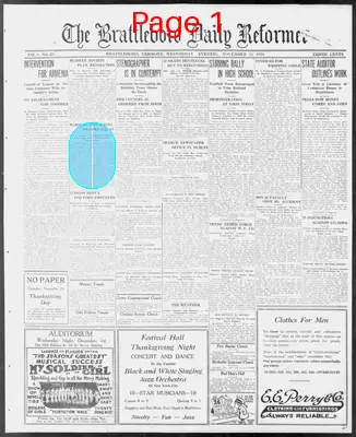 Page thumbnail for The Brattleboro Daily Reformer