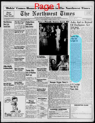 Page thumbnail for The Northwest Times