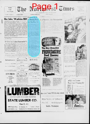 Page thumbnail for The Northwest Times