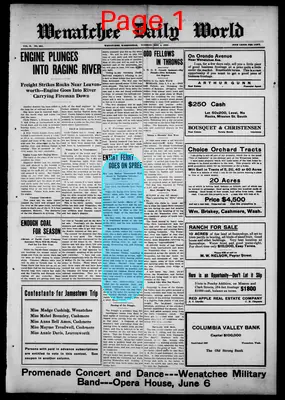 Page thumbnail for The Wenatchee Daily World