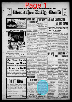 Page thumbnail for The Wenatchee Daily World