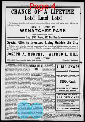 Page thumbnail for The Wenatchee Daily World