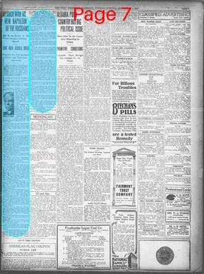 Page thumbnail for The West Virginian