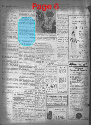 Page thumbnail for The West Virginian