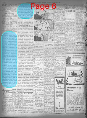 Page thumbnail for The West Virginian