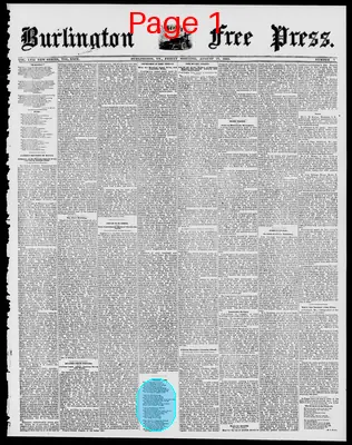 Page thumbnail for Burlington Weekly Free Press