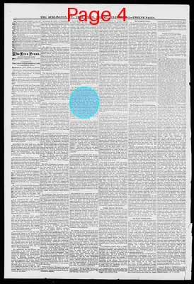 Page thumbnail for Burlington Weekly Free Press