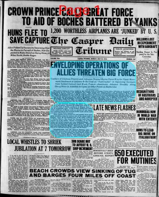 Page thumbnail for Casper Daily Tribune