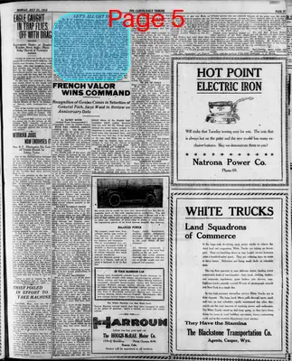 Page thumbnail for Casper Daily Tribune