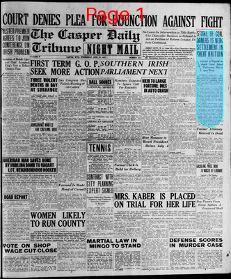 Page thumbnail for Casper Daily Tribune