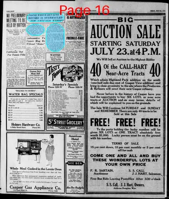 Page thumbnail for Casper Daily Tribune