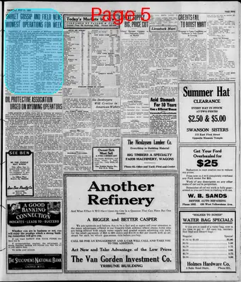 Page thumbnail for Casper Daily Tribune