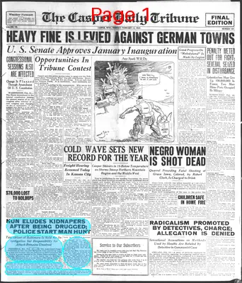 Page thumbnail for Casper Daily Tribune