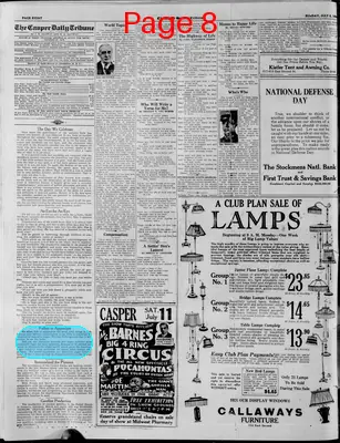 Page thumbnail for Casper Daily Tribune