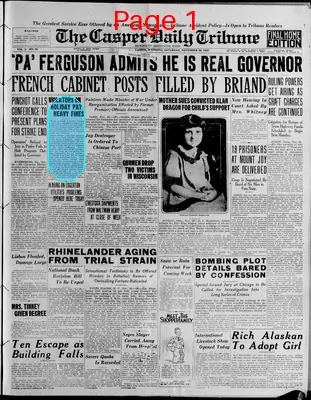 Page thumbnail for Casper Daily Tribune