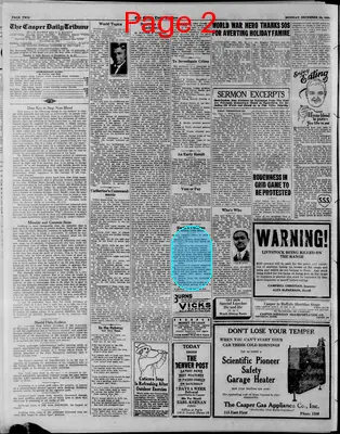 Page thumbnail for Casper Daily Tribune