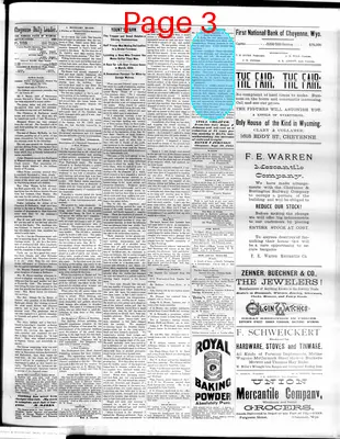 Page thumbnail for The Cheyenne Daily Leader
