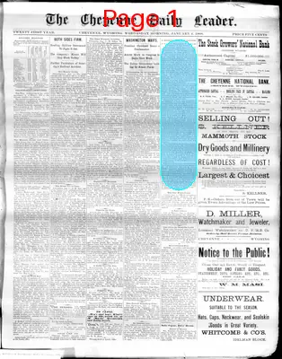Page thumbnail for The Cheyenne Daily Leader