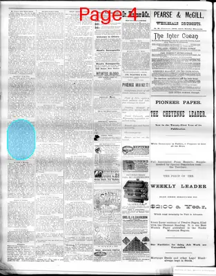 Page thumbnail for The Cheyenne Daily Leader