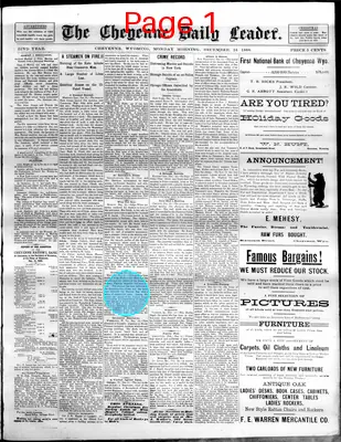 Page thumbnail for The Cheyenne Daily Leader