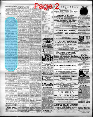 Page thumbnail for The Cheyenne Daily Leader