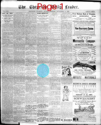 Page thumbnail for The Cheyenne Daily Leader