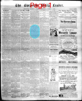 Page thumbnail for The Cheyenne Daily Leader