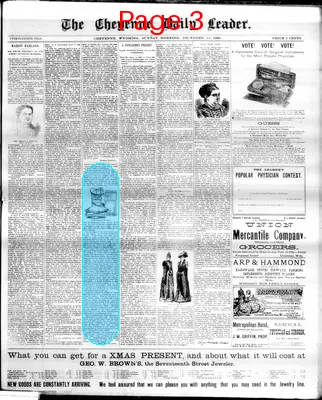Page thumbnail for The Cheyenne Daily Leader