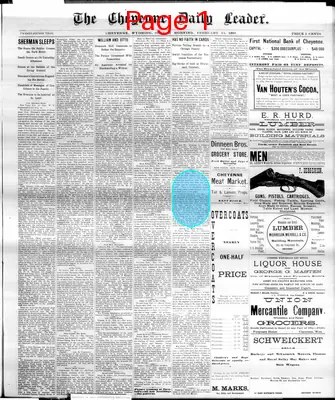 Page thumbnail for The Cheyenne Daily Leader