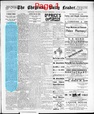 Page thumbnail for The Cheyenne Daily Leader