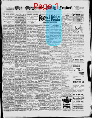 Page thumbnail for The Cheyenne Daily Leader
