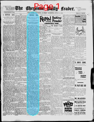 Page thumbnail for The Cheyenne Daily Leader