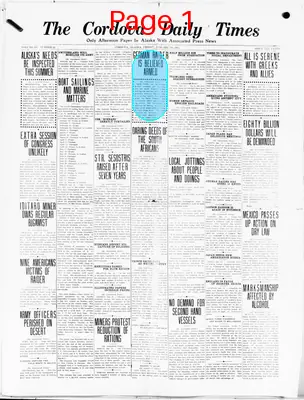 Page thumbnail for The Cordova Daily Times