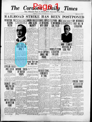 Page thumbnail for The Cordova Daily Times