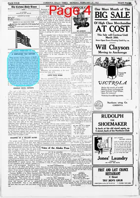 Page thumbnail for The Cordova Daily Times
