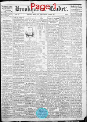 Page thumbnail for The Brookhaven Leader