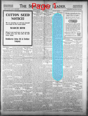 Page thumbnail for The Semi Weekly Leader