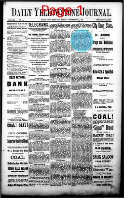 Page thumbnail for Daily Yellowstone Journal