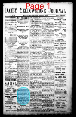 Page thumbnail for Daily Yellowstone Journal