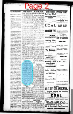 Page thumbnail for Daily Yellowstone Journal