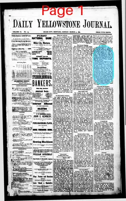Page thumbnail for Daily Yellowstone Journal