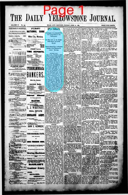 Page thumbnail for Daily Yellowstone Journal