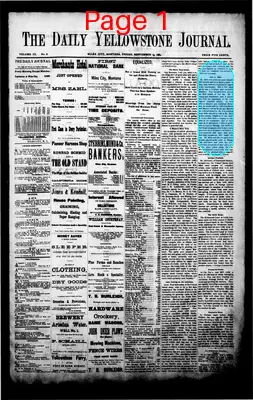 Page thumbnail for Daily Yellowstone Journal
