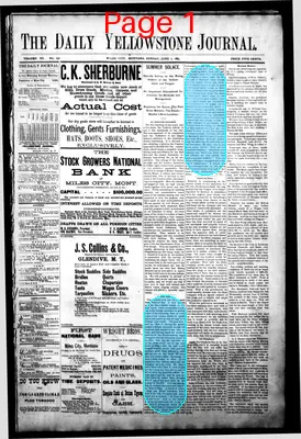 Page thumbnail for Daily Yellowstone Journal
