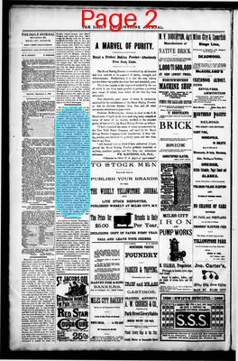 Page thumbnail for Daily Yellowstone Journal