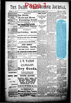 Page thumbnail for Daily Yellowstone Journal