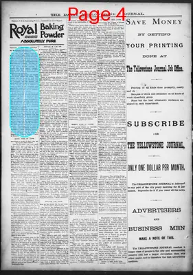 Page thumbnail for Daily Yellowstone Journal